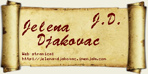 Jelena Đakovac vizit kartica